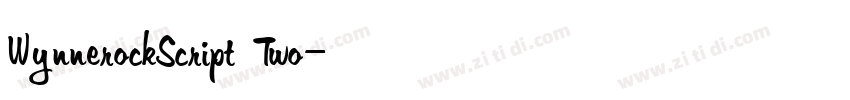 WynnerockScript Two字体转换